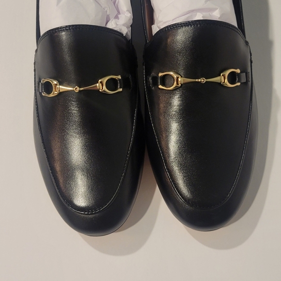 Coach black haley leather loafer size 10 - Picture 4 of 5
